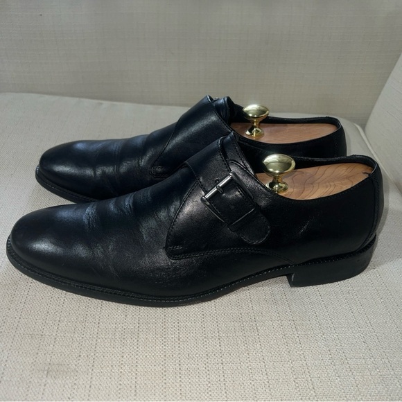 COLE HAAN C11825 Monk Strap Black Leather Men's Size 10.5M - Picture 5 of 11